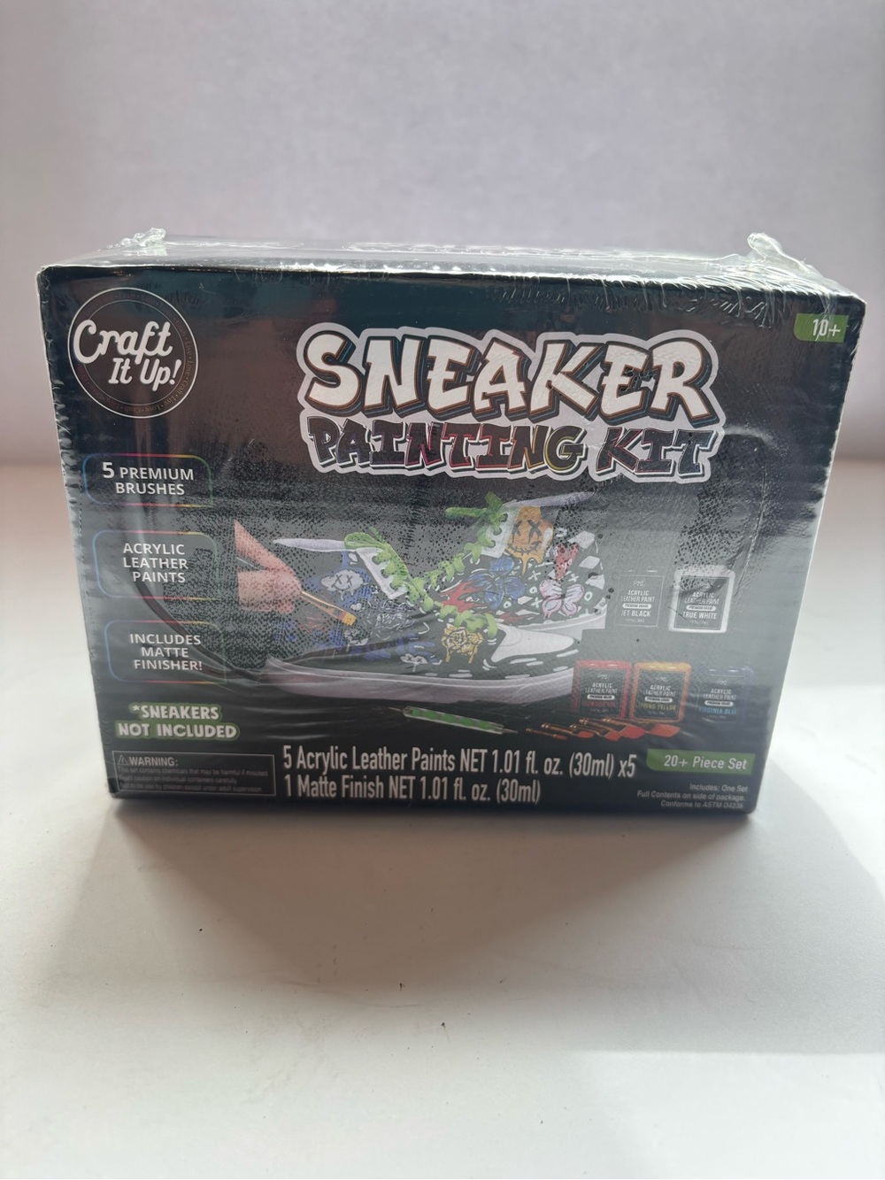 Sneaker Painting Kit - Black & Multicolor